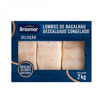 LOMBO DE BACALHAU (MORHUA) DESSALGADO BRASMAR 6X2KG