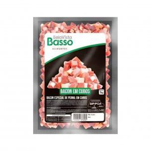 EMBUTIDO CUBOS SABOR BACON BASSO 1KG