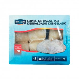 LOMBO DE BACALHAU (MACRO) DESSALGADO BRASMAR 12X1KG