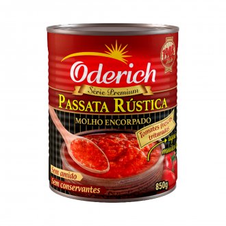 MOLHO DE TOMATE PASSATA RUSTICA ODERICH 12X850