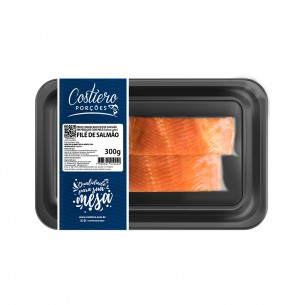 FILE DE SALMAO COSTIERO PORCOES 300G
