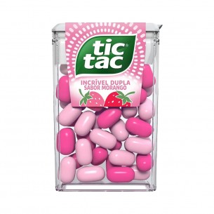 PASTILHA TIC TAC MORANGO 14,5GR