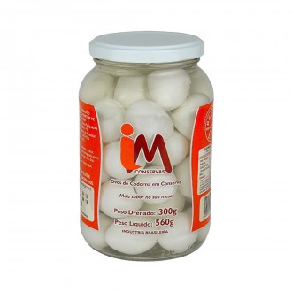 OVOS DE CODORNA EM CONSERVA IM 300GR