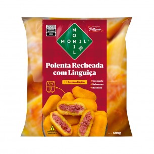 POLENTA RECHEADA C/LINGUICA MOMIL 20X600GR
