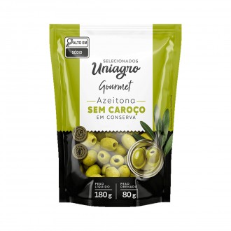 AZEITONA VERDE S/C DOY PACK UNIAGRO 80G