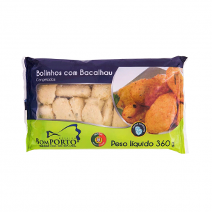 BOLINHO DE BACALHAU BOM PORTO 24X360G