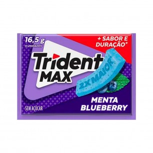 CHICLETE TRIDENT MAX MENTA BLUEBERRY