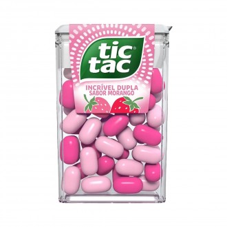 PASTILHA TIC TAC MORANGO 14,5GR