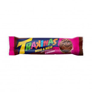 BISCOITO RECH TRAKINAS MEIO A MEIO CHOC E MORANGO