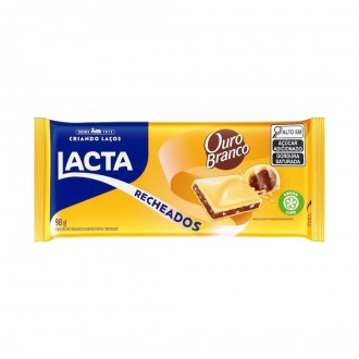 CHOCOLATE BARRA OURO BRANCO 98GR