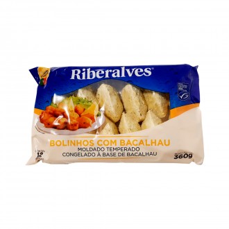 BOLINHO DE BACALHAU RIBERALVES 12X360GR              BOLINHO