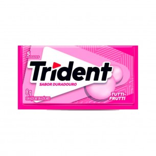 CHICLETE TRIDENT TUTTI FRUTTI