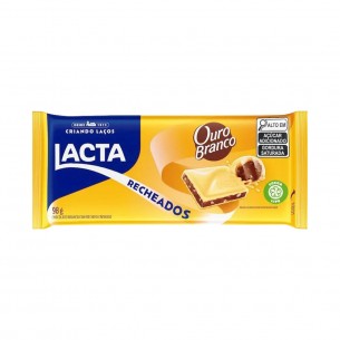 CHOCOLATE BARRA OURO BRANCO 98GR