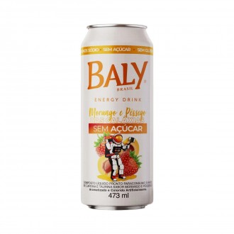 ENERGETICO BALY MORANGO E PESSEGO S/ACUCAR 473ML