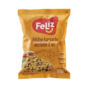 MILHO TORRADO MOSTAR E MEL FELIZ 65G