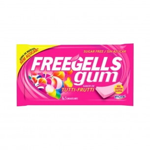 CHICLETE FREEGELSS TUTTI FRUTTI