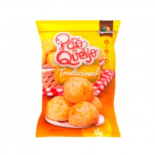 PAO DE QUEIJO TRAD 80G PACOTE 1KG CAPRICCIOSA